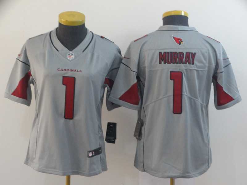 Women Nike Cardinals 1 Kyler Murray Silver Inverted Legend Jersey,We sell and wholesale Women Nike Cardinals 1 Kyler Murray Silver Inverted Legend Jersey on line form chian!
